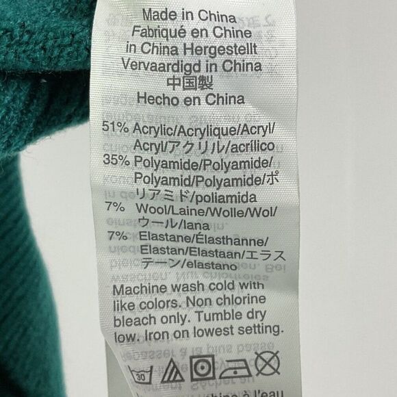 NWT J. Crew Factory Crewneck sweater in extra-soft yarn, XL, Green, Style AC625 - Picture 6 of 8